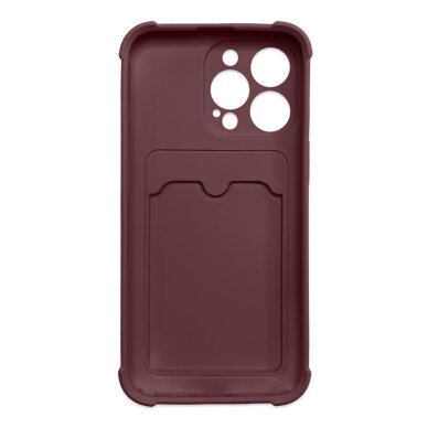 Akcija! Dėklas Card Armor Case iPhone 12 Pro bordo  1