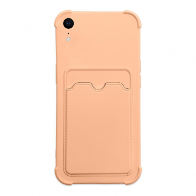 Dėklas Card Armor Case iPhone XS Max rožinis