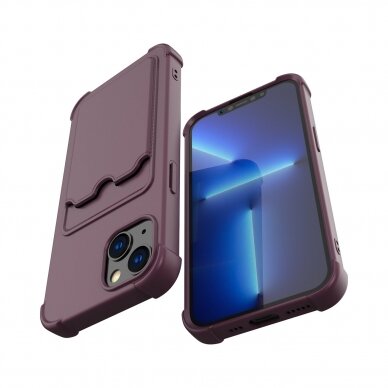 Dėklas Card Armor Case Xiaomi Redmi 10X 4G / Xiaomi Redmi Note 9 violetinis 2