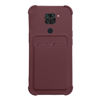 Dėklas Card Armor Case Xiaomi Redmi 10X 4G / Xiaomi Redmi Note 9 bordo Dėklas Card Armor Case Xiaomi Redmi 10X 4G / Xiaomi Redmi Note 9 bordo