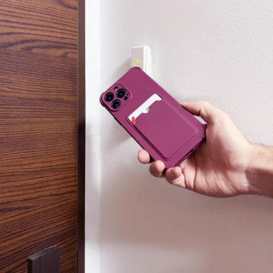 Dėklas Card Armor Case Xiaomi Redmi 10X 4G / Xiaomi Redmi Note 9 bordo 6 Dėklas Card Armor Case Xiaomi Redmi 10X 4G / Xiaomi Redmi Note 9 bordo 6