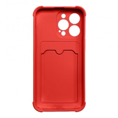 Dėklas Card Armor Case Xiaomi Redmi Note 10 / Redmi Note 10S Raudonas 1