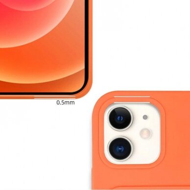 Dėklas su kišenėle kortelėms Card Case iPhone 11 Pro Oranžinis 3
