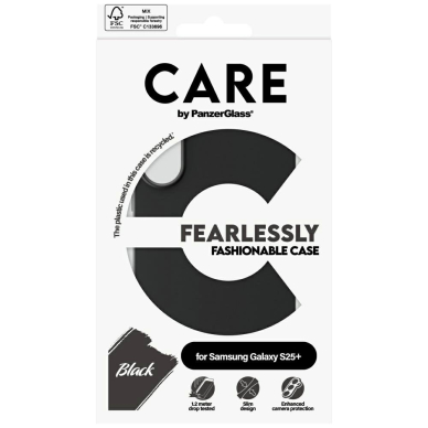 CARE by PanzerGlass Fashion Dėklas skirtas Samsung Galaxy S25+ - Juodas 3
