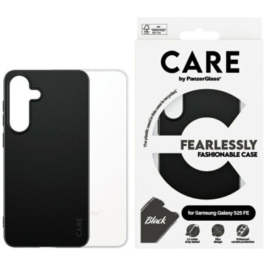 Samsung Galaxy S25 FE CARE by PanzerGlass Fashion dėklas – juodas Samsung Galaxy S25 FE CARE by PanzerGlass Fashion dėklas – juodas
