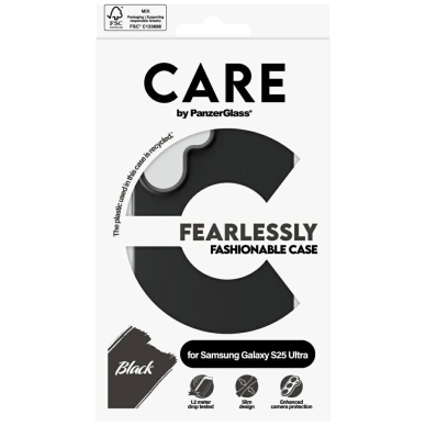 CARE by PanzerGlass Fashion Dėklas skirtas Samsung Galaxy S25 Ultra - Juodas 3