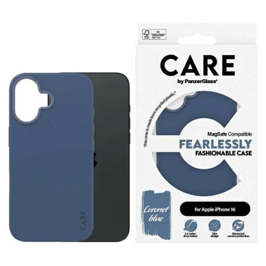 iPhone 16 – CARE by PanzerGlass Fashion dėklas 6.1" - Mėlynas/Mėlynas MagSafe 1381 iPhone 16 – CARE by PanzerGlass Fashion dėklas 6.1" - Mėlynas/Mėlynas MagSafe 1381