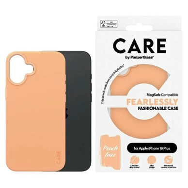 iPhone 16 Plus – CARE by PanzerGlass Fashion dėklas 6.7" - Persikinis MagSafe 1391 iPhone 16 Plus – CARE by PanzerGlass Fashion dėklas 6.7" - Persikinis MagSafe 1391