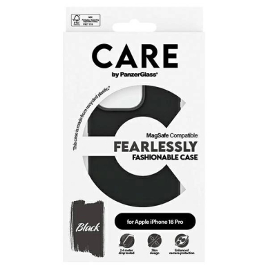 iPhone 16 Pro – CARE by PanzerGlass Fashion dėklas 6.3" - Juodas/Juodas MagSafe 1378 3