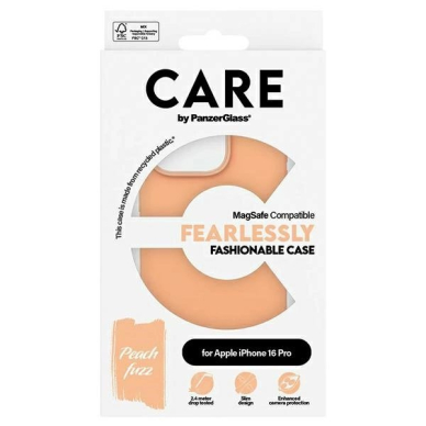 iPhone 16 Pro – CARE by PanzerGlass Fashion dėklas 6.3" - Persikinis MagSafe 1390 3