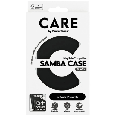 CARE by PanzerGlass Fashion MagSafe iPhone 16e Dėklas - Juodas 2