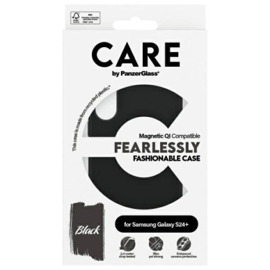 Samsung Galaxy S24+ CARE by PanzerGlass Fashion QI dėklas - juodas 3