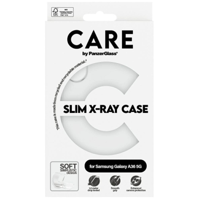 CARE by PanzerGlass Fashion X-Ray dėklas skirtas Samsung Galaxy A36 5G - permatomas 3