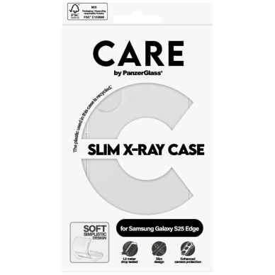 Samsung Galaxy S25 Edge CARE by PanzerGlass Fashion X-Ray dėklas - permatomas 3
