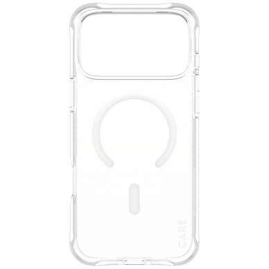 iPhone 17 Pro Max CARE by PanzerGlass stilingas Samba dėklas su baltu MagSafe – skaidrus 2