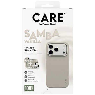 iPhone 17 Pro CARE by PanzerGlass Fashionable Samba dėklas su MagSafe – pilkas 4