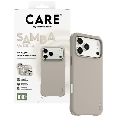 iPhone 17 Pro Max dėklas CARE by PanzerGlass Fashionable Samba, MagSafe – pilkas 3 iPhone 17 Pro Max dėklas CARE by PanzerGlass Fashionable Samba, MagSafe – pilkas 3