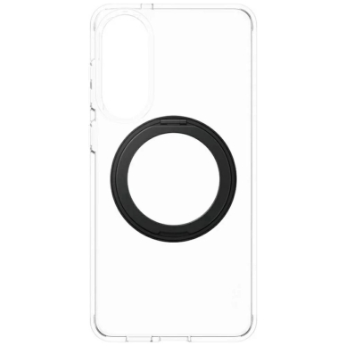 Samsung Galaxy S25 Edge CARE by PanzerGlass Feature Black Kickstand & QI dėklas - permatomas 2