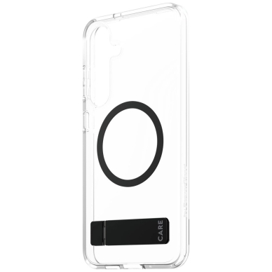 CARE by PanzerGlass Feature Juodas Kickstand  QI Dėklas Samsung Galaxy S25+ - Permatomas 2