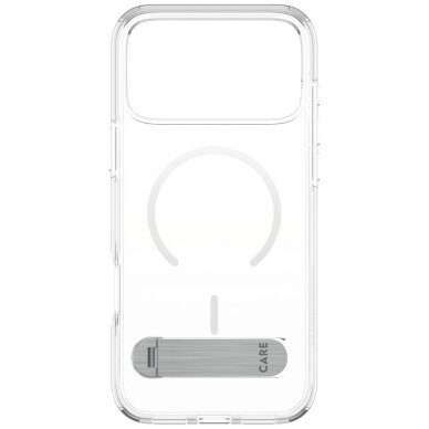 iPhone 17 Pro Max dėklas CARE by PanzerGlass Feature su atrama, MagSafe – skaidrus 2 iPhone 17 Pro Max dėklas CARE by PanzerGlass Feature su atrama, MagSafe – skaidrus 2