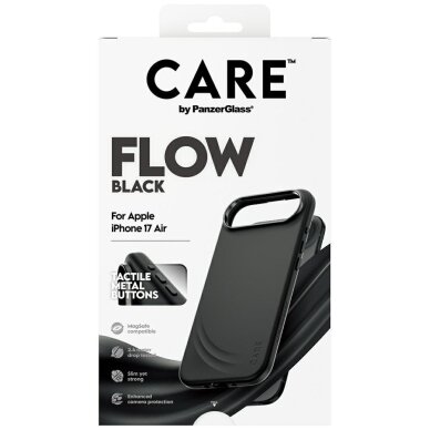 iPhone Air dėklas CARE by PanzerGlass Feature FLOW, MagSafe – juodas 4 iPhone Air dėklas CARE by PanzerGlass Feature FLOW, MagSafe – juodas 4