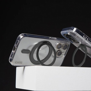 iPhone 16 – CARE by PanzerGlass Feature Kickstand dėklas 6.1" - Juodas/Juodas MagSafe 1321 3