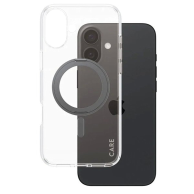 iPhone 16 Plus – CARE by PanzerGlass Feature Kickstand dėklas 6.7" - Juodas/Juodas MagSafe 1323 1