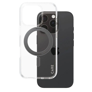 iPhone 16 Pro – CARE by PanzerGlass Feature Kickstand dėklas 6.3" - Juodas/Juodas MagSafe 1322 1