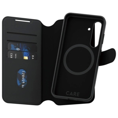 Samsung Galaxy S24 CARE by PanzerGlass Feature Tango 2in1 Wallet dėklas - juodas 1