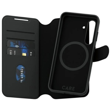 Samsung Galaxy S24+ CARE by PanzerGlass Feature Tango 2in1 Wallet dėklas - juodas 1