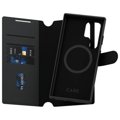 Samsung Galaxy S24 Ultra CARE by PanzerGlass Feature Tango 2in1 Wallet dėklas - juodas 1