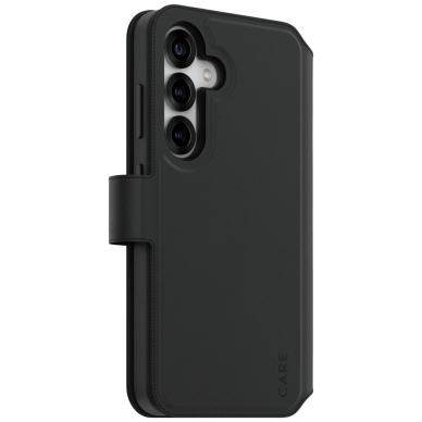 CARE by PanzerGlass Feature Tango 2in1 Piniginės tipo Dėklas skirtas Samsung Galaxy S25 - Juodas 1