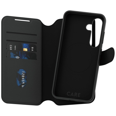 CARE by PanzerGlass Feature Tango 2in1 Piniginės tipo Dėklas skirtas Samsung Galaxy S25 - Juodas 3