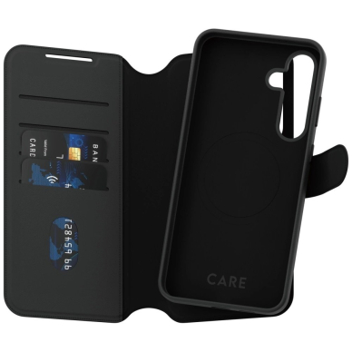 CARE by PanzerGlass Feature Tango 2in1 Piniginės tipo Dėklas skirtas Samsung Galaxy S25+ - Juodas 3