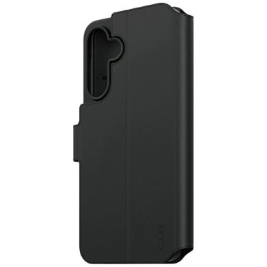 Samsung Galaxy A56 5G – CARE by PanzerGlass Feature Wallet Kickstand dėklas - Juodas 2