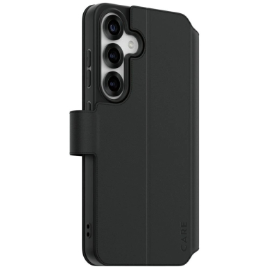 CARE by PanzerGlass Feature Piniginės tipo su atrama Dėklas skirtas Samsung Galaxy S25 - Juodas 1