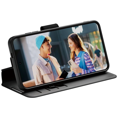 CARE by PanzerGlass Feature Piniginės tipo su atrama Dėklas skirtas Samsung Galaxy S25 - Juodas 3