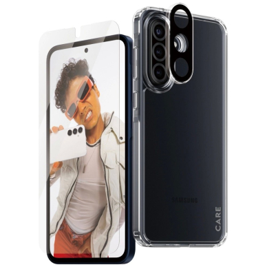 CARE by PanzerGlass Flagship 3in1 Dėklas+Glass+Lens skirtas Samsung Galaxy A36 5G - Permatomas 1
