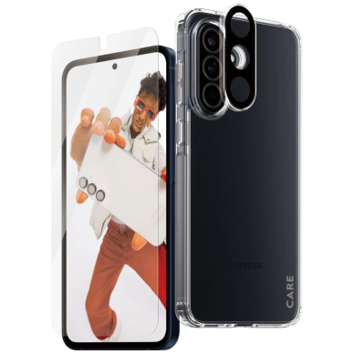 CARE by PanzerGlass Flagship 3in1 Dėklas+Glass+Lens skirtas Samsung Galaxy A56 5G - Permatomas 1