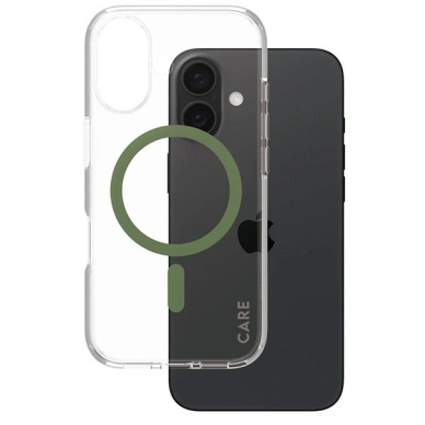 iPhone 16 – CARE by PanzerGlass Flagship dėklas 6.1" - Žalias/Žalias MagSafe 1369 1