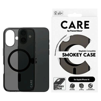 iPhone 16 – CARE by PanzerGlass Flagship dėklas 6.1" - Pilkšvas/Pilkšvas MagSafe 1349 iPhone 16 – CARE by PanzerGlass Flagship dėklas 6.1" - Pilkšvas/Pilkšvas MagSafe 1349