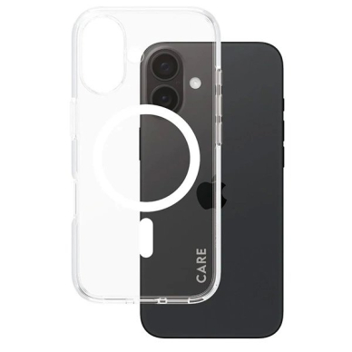iPhone 16 – CARE by PanzerGlass Flagship dėklas 6.1" - Baltas/Baltas MagSafe 1337 1