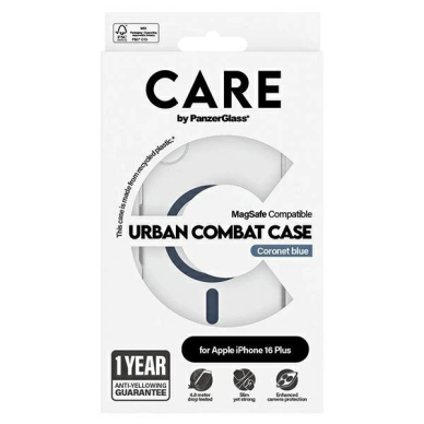 iPhone 16 Plus – CARE by PanzerGlass Flagship dėklas 6.7" - Mėlynas/Mėlynas MagSafe 1367 3