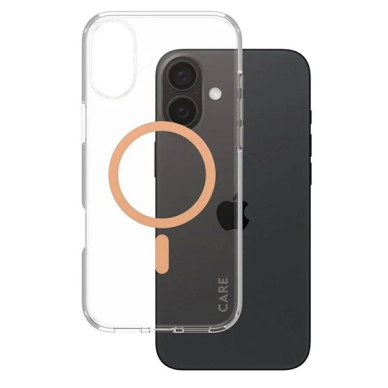 iPhone 16 Plus – CARE by PanzerGlass Flagship dėklas 6.7" - Persikinis/Persikinis MagSafe 1375 1