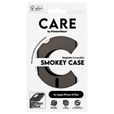 iPhone 16 Plus – CARE by PanzerGlass Flagship dėklas 6.7" - Dūminis MagSafe 1351 3