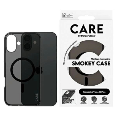 iPhone 16 Plus – CARE by PanzerGlass Flagship dėklas 6.7" - Dūminis MagSafe 1351