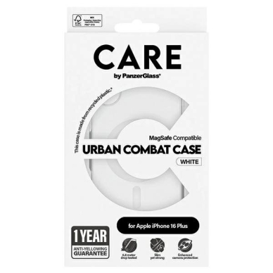 iPhone 16 Plus CARE by PanzerGlass Flagship dėklas 6.7" baltas/baltas MagSafe 1339 3