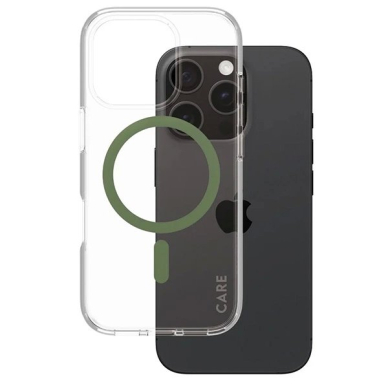 iPhone 16 Pro – CARE by PanzerGlass Flagship dėklas 6.3" - Žalias/Žalias MagSafe 1370 1
