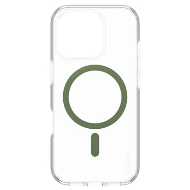 iPhone 16 Pro – CARE by PanzerGlass Flagship dėklas 6.3" - Žalias/Žalias MagSafe 1370 2