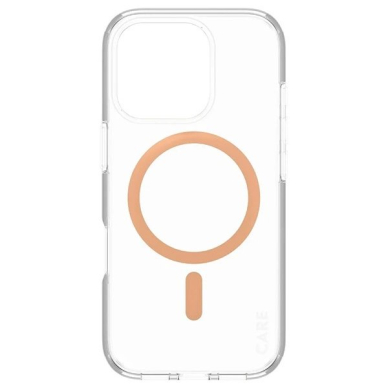 iPhone 16 Pro – CARE by PanzerGlass Flagship dėklas 6.3" - Persikinis MagSafe 1374 2